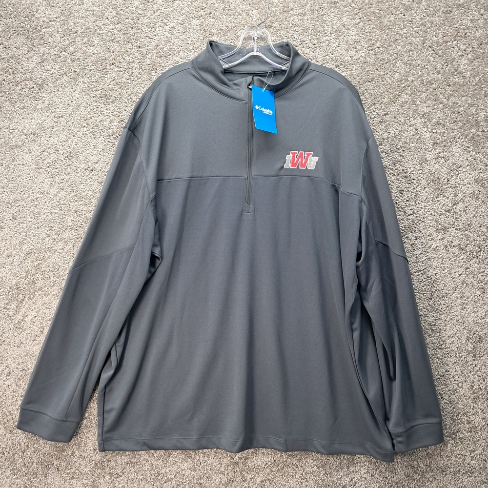 Columbia Golf Mens 2XL Omni-Wick Home Course Pullover Coal Gray IWU 21S21ML NWT